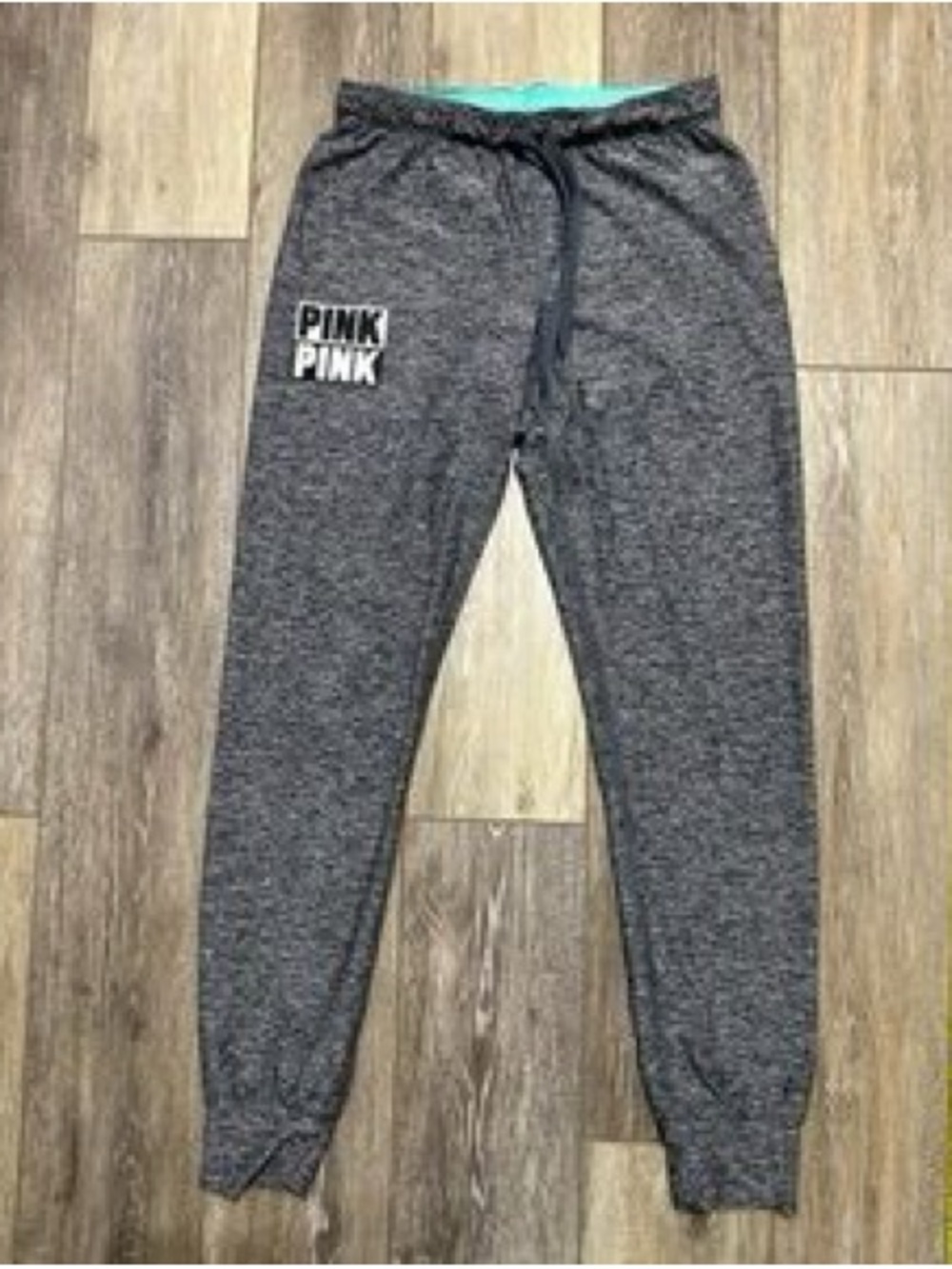 PINK Victoria's Secret Gray Heather Drawstring Joggers
